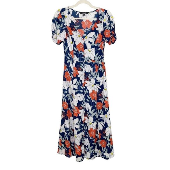 Lulus Poppies Floral Cover Up Dress Women’s Size XS Sheer Beach - Picture 2 of 11